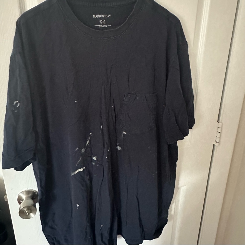 Men’s Navy Blue Front Pocket T-Shirt